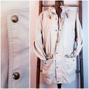 L.L. BEAN Unisex Long Khaki Jacket Coat- Sz Men L